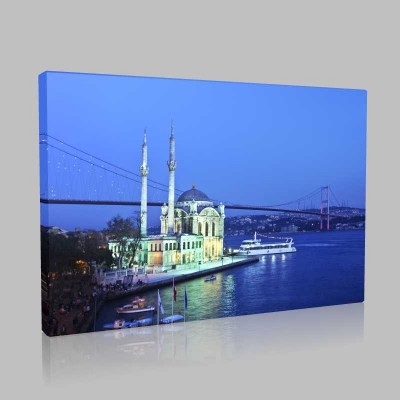 Ortaköy Cami Ve Köprü Kanvas Tablo