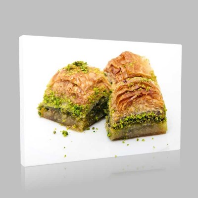 Üç Dilim Baklava Kanvas Tablo