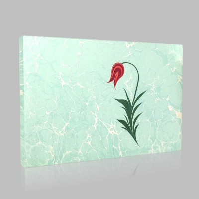 Ebru  Turkish MarblIng Art Background 5 Kanvas Tablo