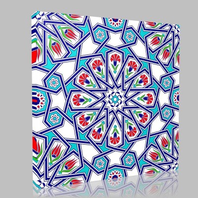 Ottoman Star Transition Patterned Kanvas Tablo