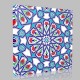 Ottoman Star Transition Patterned Kanvas Tablo