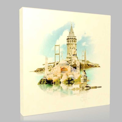 Traditional Turkish Art Miniature  44 Kanvas Tablo