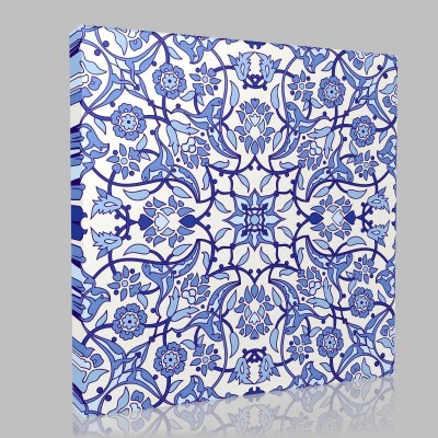 Tile Flower 23 Kanvas Tablo