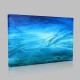 Blue Abstract Background PaintIng Kanvas Tablo