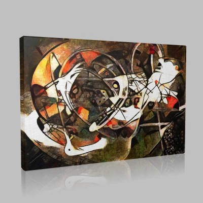 Panoramic Abstract Geometric PaintIng Picasso Kanvas Tablo