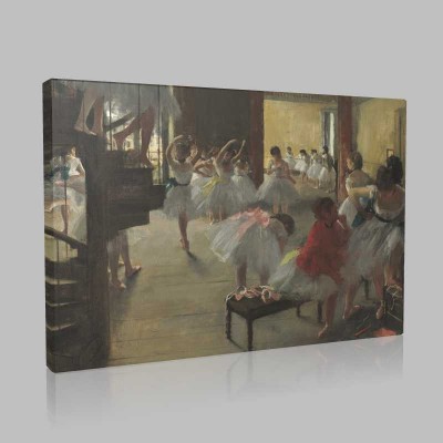 The Dance Class  By Edgar Degas  1873 Kanvas Tablo