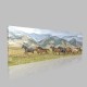 Landscape Horses Kanvas Tablo