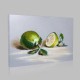 Limes On İsolates BackgroundOriginal Pastel Painting On Paper Kanvas Tablo