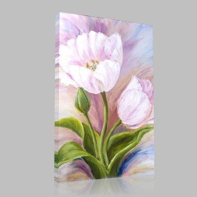 Tulips  Oil Painting On Canvas Kanvas Tablo