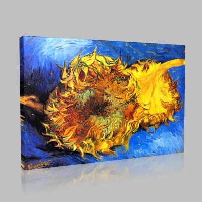 Van Gogh Two Cut Sunflowers  Kanvas Tablo