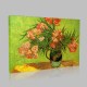 Van Gogh Vase With Oleanders And Books  Kanvas Tablo